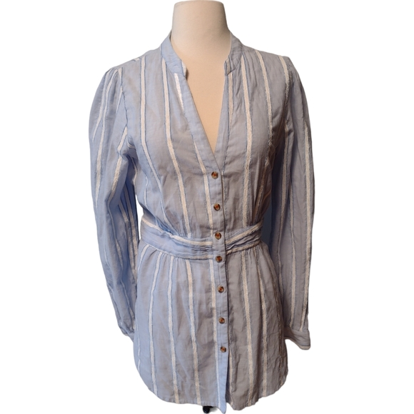 Anthropologie building  size 10 striped top - Picture 1 of 8